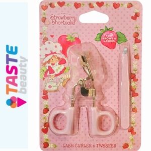 Taste Beauty X Strawberry Shortcake Lash Curler & Tweezer Set